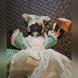 Vintage toaster cover doll.